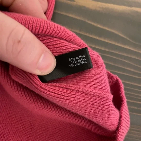 The Limited Fuchsia Pink Fitted Cardigan. 3/4 Sleeves. Size Small. - Picture 3 of 3